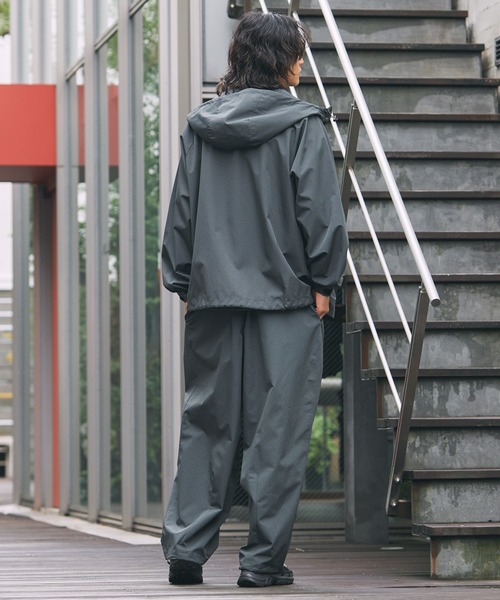 The unormwind（ザアンノームワインド）の「【撥水、透湿、防風】3レイヤーオーバータックワイドパンツ（その他パンツ・メンズ・チャコール/ブラック・S/M/L/XL）」の18枚目の写真