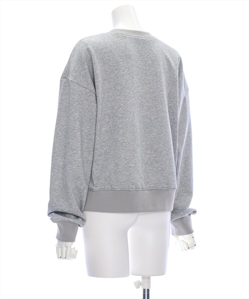 clear（クリア）の「デニムロゴ普通丈スウェットトップス [大人 カジュアル 着回し力抜群]≪再入荷≫（スウェット・レディース・ネイビー/グレー/アイボリー・F）」の15枚目の写真