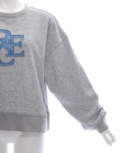 clear（クリア）の「デニムロゴ普通丈スウェットトップス [大人 カジュアル 着回し力抜群]≪再入荷≫（スウェット・レディース・ネイビー/グレー/アイボリー・F）」の18枚目の写真