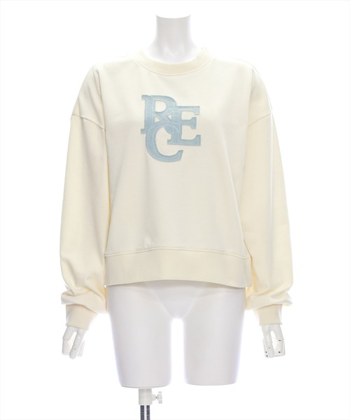 clear（クリア）の「デニムロゴ普通丈スウェットトップス [大人 カジュアル 着回し力抜群]≪再入荷≫（スウェット・レディース・ネイビー/グレー/アイボリー・F）」の22枚目の写真