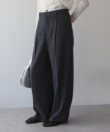 earth music&ecology | ダブルウエストデザインパンツ(スラックス)