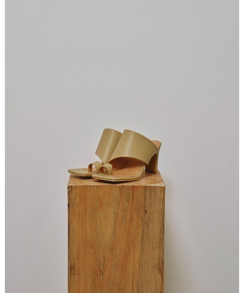 靴 TODAYFUL Square Leather Sandals Todayful】Square Leather Sandals