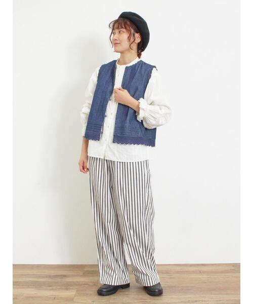 Samansa Mos2(サマンサ モスモス)の「イージーコックパンツ(その他パンツ・レディース・キナリ/モカ/ブラック・F)」の12枚目の写真