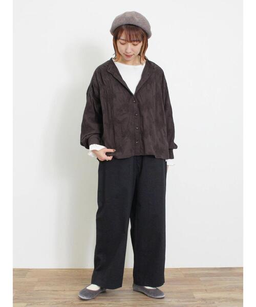 Samansa Mos2(サマンサ モスモス)の「イージーコックパンツ(その他パンツ・レディース・キナリ/モカ/ブラック・F)」の17枚目の写真