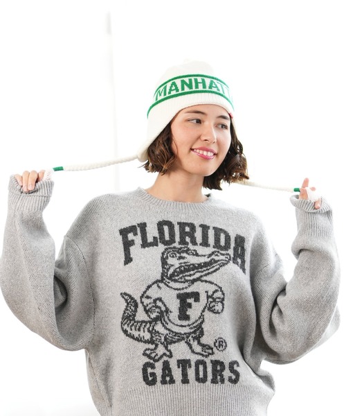 Manhattan Portage（マンハッタンポーテージ）の「Manhattan Portage/マンハッタンポーテージ ビーニー JACQUAR GUIDE KNIT CAP MP299（ニットキャップ/ビーニー・メンズ・ブラック/レッド/ホワイト/ネイビー・FREE）」の7枚目の写真