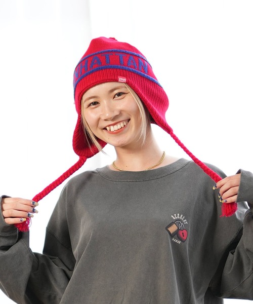 Manhattan Portage（マンハッタンポーテージ）の「Manhattan Portage/マンハッタンポーテージ ビーニー JACQUAR GUIDE KNIT CAP MP299（ニットキャップ/ビーニー・メンズ・ブラック/レッド/ホワイト/ネイビー・FREE）」の10枚目の写真