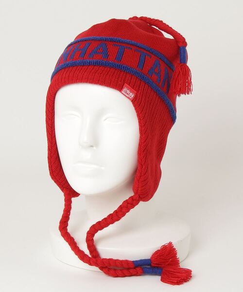 Manhattan Portage（マンハッタンポーテージ）の「Manhattan Portage/マンハッタンポーテージ ビーニー JACQUAR GUIDE KNIT CAP MP299（ニットキャップ/ビーニー・メンズ・ブラック/レッド/ホワイト/ネイビー・FREE）」の12枚目の写真