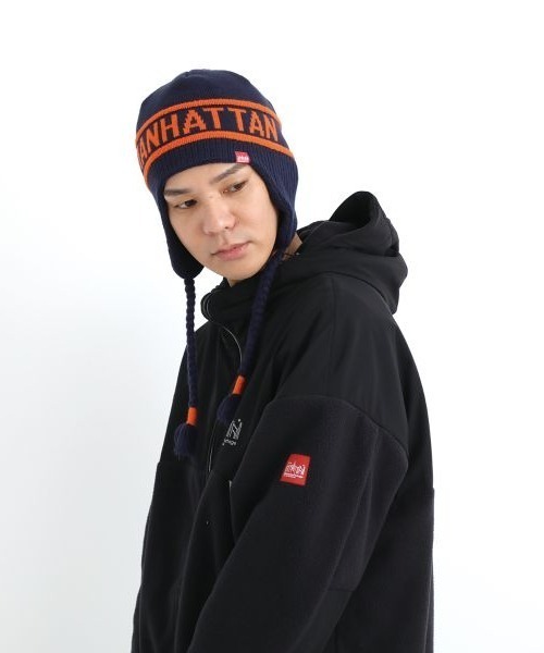 Manhattan Portage（マンハッタンポーテージ）の「Manhattan Portage/マンハッタンポーテージ ビーニー JACQUAR GUIDE KNIT CAP MP299（ニットキャップ/ビーニー・メンズ・ブラック/レッド/ホワイト/ネイビー・FREE）」の16枚目の写真