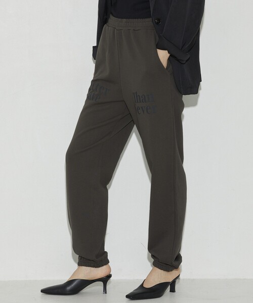 Firsthand（ファーストハンド）の「Firsthand/ファーストハンド オーガニックコットンロゴスウェットパンツ（スウェットパンツ・レディース・チャコールグレー/ライトグレー・FREE）」の6枚目の写真