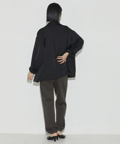 Firsthand（ファーストハンド）の「Firsthand/ファーストハンド オーガニックコットンロゴスウェットパンツ（スウェットパンツ・レディース・チャコールグレー/ライトグレー・FREE）」の16枚目の写真