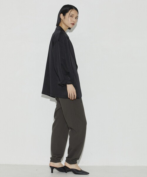 Firsthand（ファーストハンド）の「Firsthand/ファーストハンド オーガニックコットンロゴスウェットパンツ（スウェットパンツ・レディース・チャコールグレー/ライトグレー・FREE）」の18枚目の写真