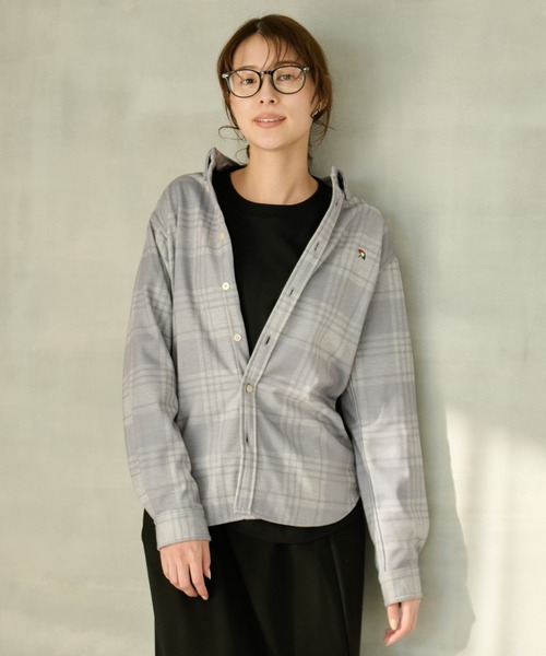 【セール】チェック 裏シャギー 長袖 シェア シャツ（シャツ/ブラウス）｜Arnold Palmer（アーノルドパーマー）