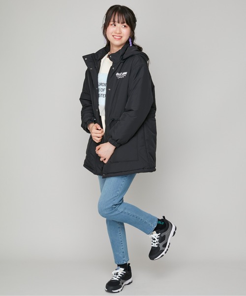 SISTER JENNI(SISTER JENNI)の「【はっ水加工】フード取り外し中綿コート(その他アウター・キッズ・サックスブルー/ブラック・160cm/150cm/140cm/130cm)」の5枚目の写真