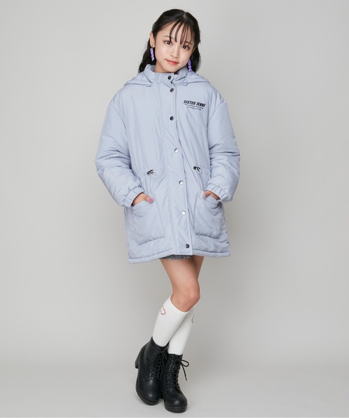 SISTER JENNI(SISTER JENNI)の「【はっ水加工】フード取り外し中綿コート(その他アウター・キッズ・サックスブルー/ブラック・160cm/150cm/140cm/130cm)」の7枚目の写真