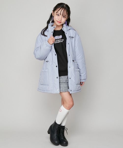 SISTER JENNI(SISTER JENNI)の「【はっ水加工】フード取り外し中綿コート(その他アウター・キッズ・サックスブルー/ブラック・160cm/150cm/140cm/130cm)」の9枚目の写真