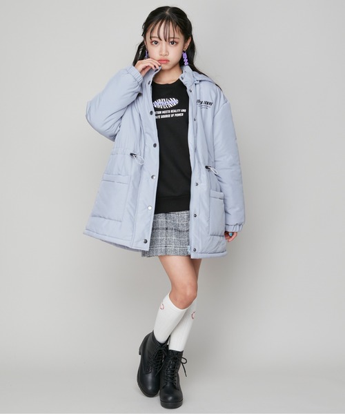 SISTER JENNI(SISTER JENNI)の「【はっ水加工】フード取り外し中綿コート(その他アウター・キッズ・サックスブルー/ブラック・160cm/150cm/140cm/130cm)」の10枚目の写真