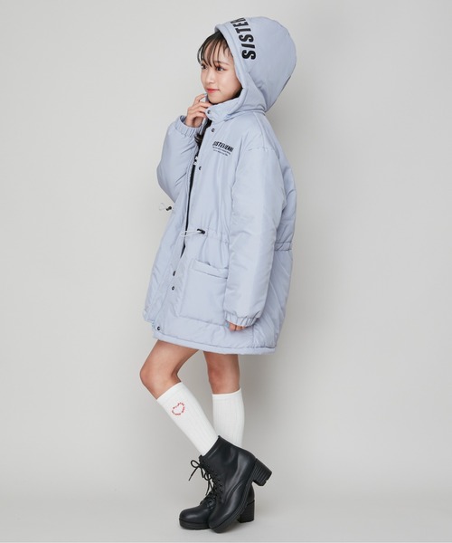 SISTER JENNI(SISTER JENNI)の「【はっ水加工】フード取り外し中綿コート(その他アウター・キッズ・サックスブルー/ブラック・160cm/150cm/140cm/130cm)」の14枚目の写真