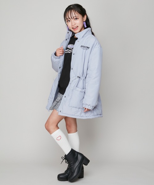 SISTER JENNI(SISTER JENNI)の「【はっ水加工】フード取り外し中綿コート(その他アウター・キッズ・サックスブルー/ブラック・160cm/150cm/140cm/130cm)」の15枚目の写真