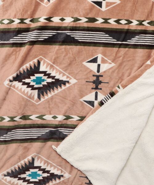 チャイハネ(チャイハネ)の「【チャイハネ】NOMADY ノマディブランケットMEGA(ブランケット・レディース・ナチュラル/ターコイズブルー/ブラック/カーキ/サンドベージュ/スカイブルー・FREE)」の16枚目の写真