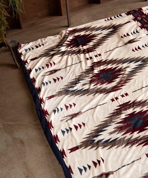 チャイハネ(チャイハネ)の「【チャイハネ】NOMADY ノマディブランケットMEGA(ブランケット・レディース・ナチュラル/ターコイズブルー/ブラック/カーキ/サンドベージュ/スカイブルー・FREE)」の21枚目の写真