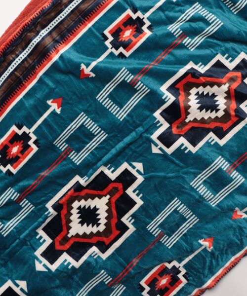 チャイハネ(チャイハネ)の「【チャイハネ】NOMADY ノマディブランケットMEGA(ブランケット・レディース・ナチュラル/ターコイズブルー/ブラック/カーキ/サンドベージュ/スカイブルー・FREE)」の19枚目の写真