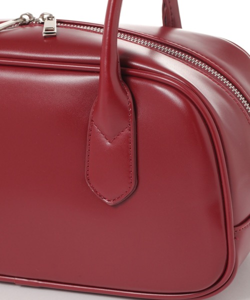 saloon（サルーン）の「SALOON(サルーン)/スムース横長ボストンバッグ（ボストンバッグ・レディース・レッド/ブラウン/オフホワイト・FREE）」の14枚目の写真