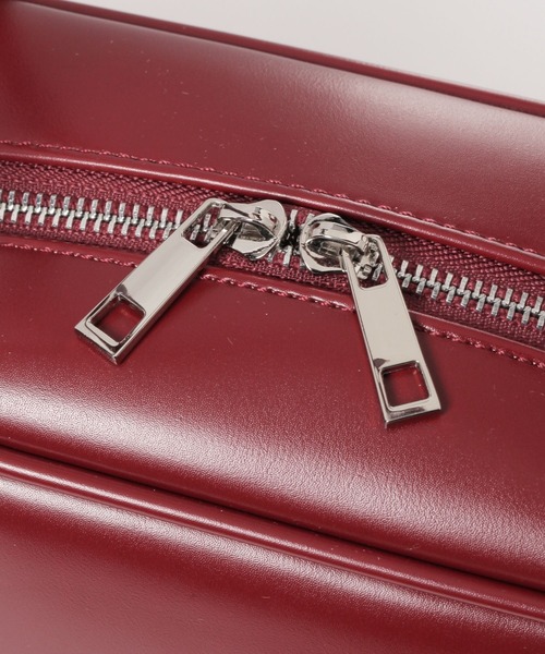 saloon（サルーン）の「SALOON(サルーン)/スムース横長ボストンバッグ（ボストンバッグ・レディース・レッド/ブラウン/オフホワイト・FREE）」の15枚目の写真
