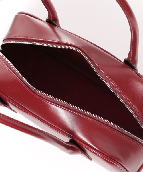 saloon（サルーン）の「SALOON(サルーン)/スムース横長ボストンバッグ（ボストンバッグ・レディース・レッド/ブラウン/オフホワイト・FREE）」の17枚目の写真