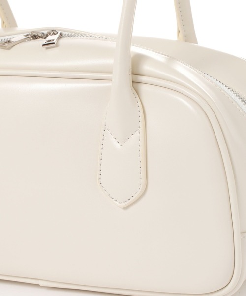 saloon（サルーン）の「SALOON(サルーン)/スムース横長ボストンバッグ（ボストンバッグ・レディース・レッド/ブラウン/オフホワイト・FREE）」の19枚目の写真