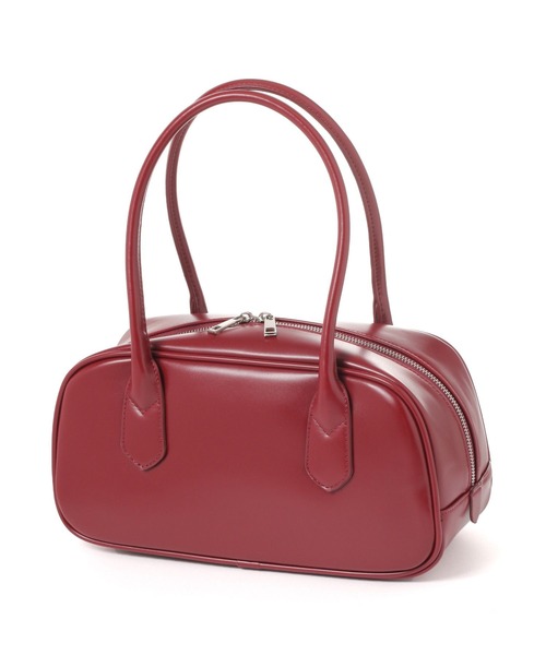 saloon（サルーン）の「SALOON(サルーン)/スムース横長ボストンバッグ（ボストンバッグ・レディース・レッド/ブラウン/オフホワイト・FREE）」の9枚目の写真