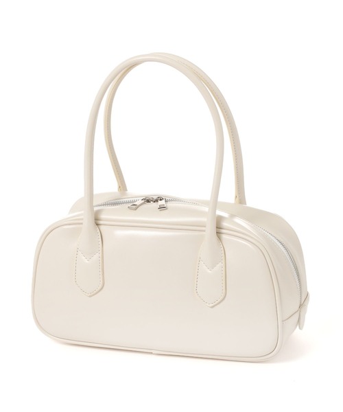 saloon（サルーン）の「SALOON(サルーン)/スムース横長ボストンバッグ（ボストンバッグ・レディース・レッド/ブラウン/オフホワイト・FREE）」の5枚目の写真