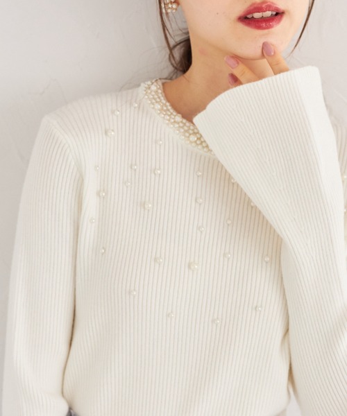 tocco closet（トッコ クローゼット）の「パール付きフレア