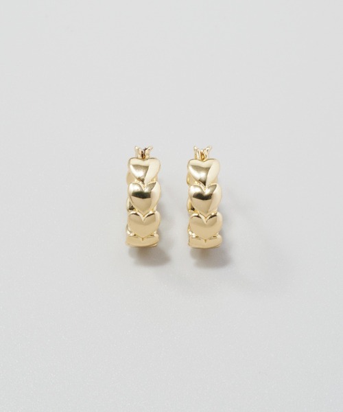 GOLDY(ゴールディ)の「マイクロ ハート ライン ピアス(ピアス(両耳用)・レディース・ゴールド系その他/シルバー系その他/ゴールド/シルバー・FREE)」の6枚目の写真