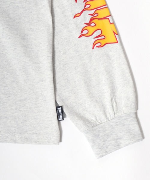 THRASHER(スラッシャー)の「THRASHER(スラッシャー)ブランドロゴ袖プリントロンT メンズ レディース(Tシャツ/カットソー・メンズ・ブラック/ホワイト/アッシュグレー・L/M)」の10枚目の写真