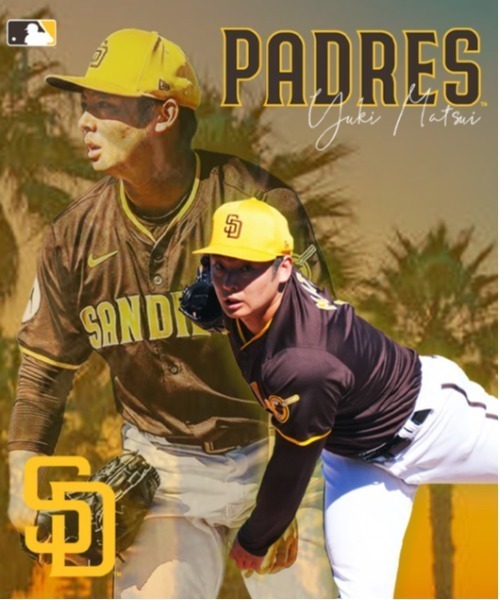 松井裕樹選手（現サンディエゴパドレス）実使用帽子 パドレス、5連勝で単独地区首位に浮上 松井裕樹は2回パーフェクトの好