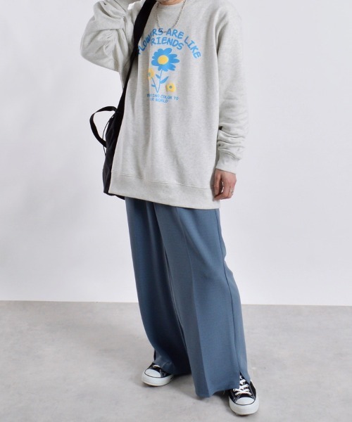 MODISH GAZE(モディシュガゼ)の「【MODISH GAZE】発泡フラワー裏毛スウェット(CP)(スウェット・メンズ・ネイビー/オートミール/ブラック・X-LARGE/LARGE/MEDIUM)」の21枚目の写真