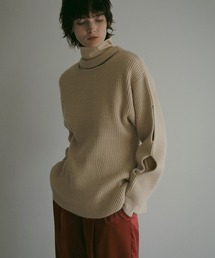 HOLE SLEEVE KNIT