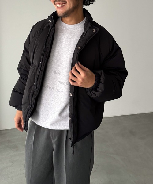 CANAL JEAN（キャナルジーン）の「choice_cnl/KONK　スタンドダウンジャケット（ダウンジャケット/コート・レディース・アイボリー/ブラック・ONE SIZE）」の9枚目の写真