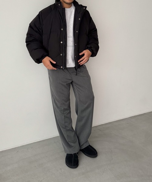 CANAL JEAN（キャナルジーン）の「choice_cnl/KONK　スタンドダウンジャケット（ダウンジャケット/コート・レディース・アイボリー/ブラック・ONE SIZE）」の10枚目の写真