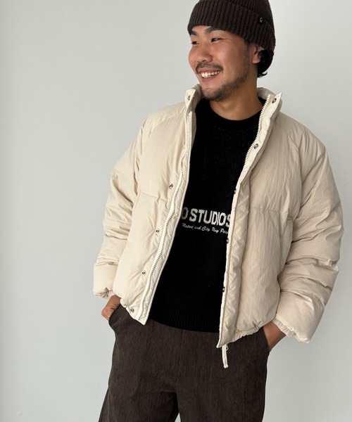 CANAL JEAN（キャナルジーン）の「choice_cnl/KONK　スタンドダウンジャケット（ダウンジャケット/コート・レディース・アイボリー/ブラック・ONE SIZE）」の11枚目の写真