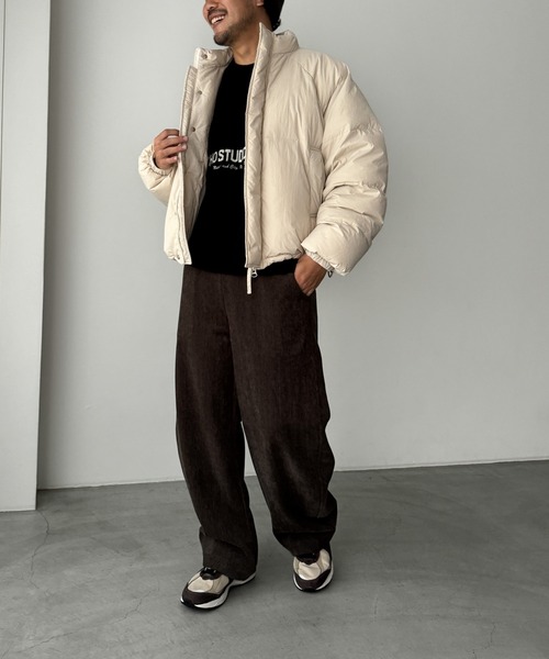 CANAL JEAN（キャナルジーン）の「choice_cnl/KONK　スタンドダウンジャケット（ダウンジャケット/コート・レディース・アイボリー/ブラック・ONE SIZE）」の12枚目の写真