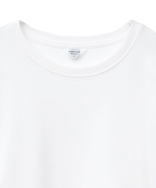 AMERICAN HOLIC（アメリカンホリック）の「ラウンドカットプルオーバー（Tシャツ/カットソー・レディース・オフホワイト・M/L）」の7枚目の写真