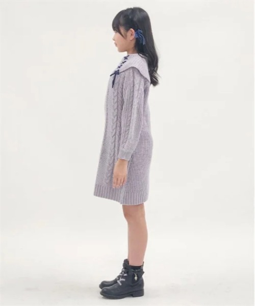 セール】W編み上げニットワンピース（ワンピース）｜axes femme