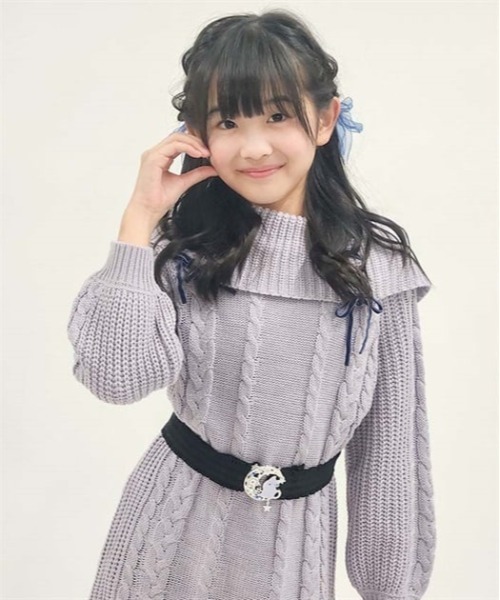 axes femme(アクシーズファム)の「W編み上げニットワンピース(ワンピース・キッズ・ラベンダー/ミント・MEDIUM/LARGE/X-LARGE)」の16枚目の写真
