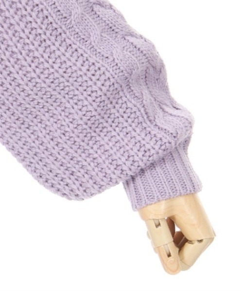 axes femme(アクシーズファム)の「W編み上げニットワンピース(ワンピース・キッズ・ラベンダー/ミント・MEDIUM/LARGE/X-LARGE)」の6枚目の写真