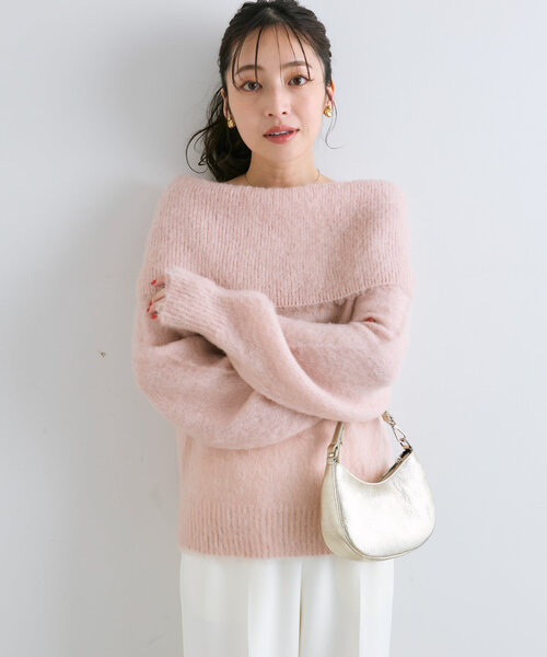 La boutique BonBon - 【最強愛されニット】オフショルシャギーニット La boutique BonBon（ラブティックボンボン）の「【最強愛され