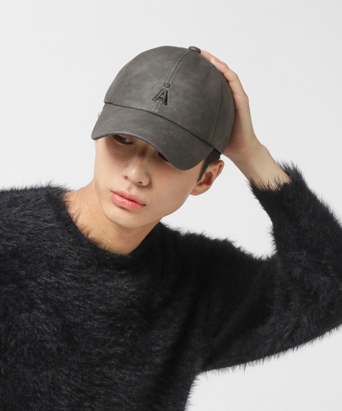 ALAND(エーランド)の「【UNISEX】ALAND/ビンテージレザーCAP(キャップ・レディース・ブラウン/チャコール・ONE SIZE)」の7枚目の写真