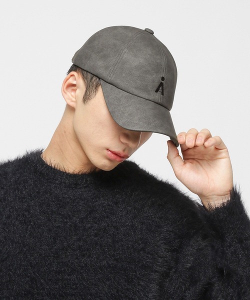 ALAND(エーランド)の「【UNISEX】ALAND/ビンテージレザーCAP(キャップ・レディース・ブラウン/チャコール・ONE SIZE)」の8枚目の写真