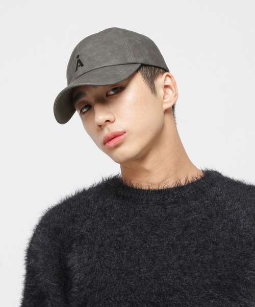 ALAND(エーランド)の「【UNISEX】ALAND/ビンテージレザーCAP(キャップ・レディース・ブラウン/チャコール・ONE SIZE)」の6枚目の写真