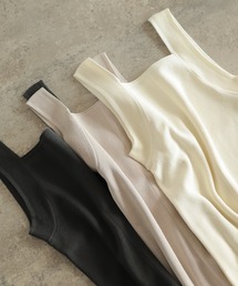 ハイツイストコットン 2WAYニットキャミ